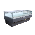 Top in vetro quadrato Open Commercial Fresh Chiller Fresh